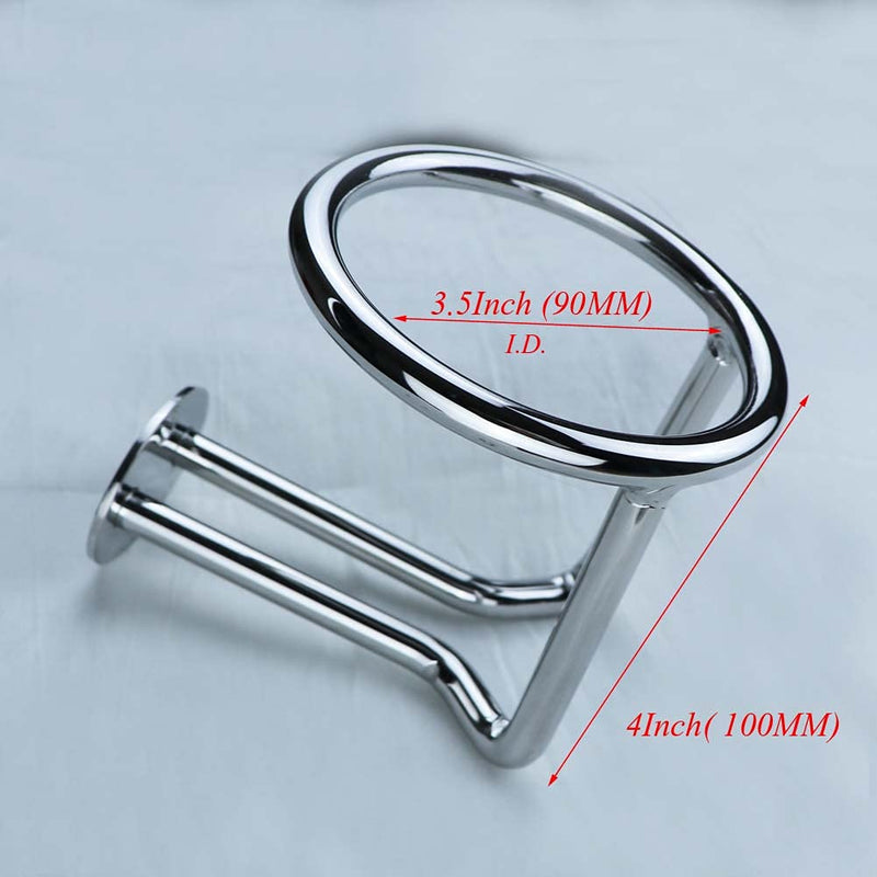 Boat Ring Cup Holder Stainless Steel Ringlike Drink Holder for Marine Yacht
