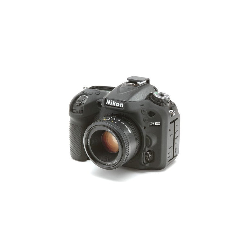 easyCover Silicone Protective Camera Case compatibe for Nikon D7100 / D7200 black