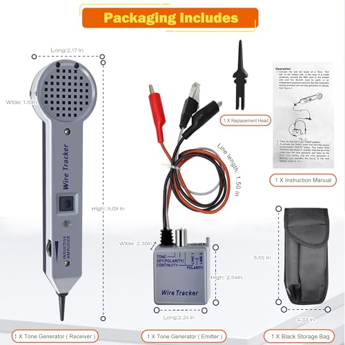 Lunarlipes Tone Generator Kit, 200EP Accuracy Wire Tracer Circuit Tester