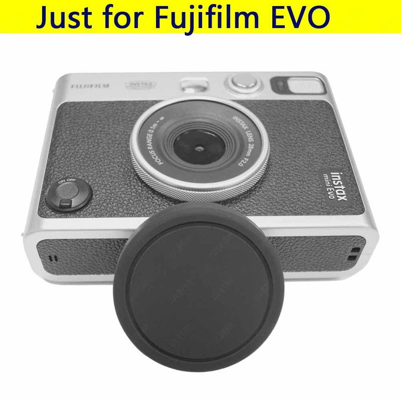 [2 Pieces] Rubber Lens Cover Cap for Fujifilm Instax Mini EVO Fuji Instant Camera, ULBTER Lens Cap Accessory