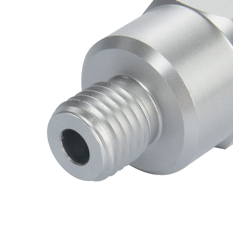 Joywayus Aluminum Oil Pressure Sensor Adapter Swap Male M12x1.5 to Female 1/4" NPT Thread Pipe Fittings Male M12*1.5 and Female 1/4" NPT