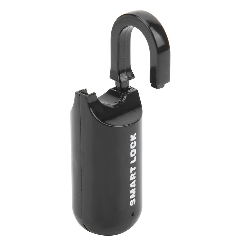 Fingerprint Padlock, Fingerprint Lock, AntiTheft, USB Rechargeable, 10 Fingerprints Can Be Registered, for, Gyms, Offices, Doorways, Backpacks, Bags, Luggage Cases (Black) Black