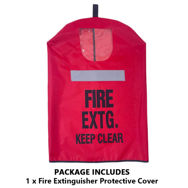 Fire Extinguisher Cover with Reflective Strap, Heavy Duty Fire Sa-fety Protective Sleeve from scuffs & scratches Accessories, 1 Pcs, 17"Wx22"L (5-13LB) 5-13LB(17"Wx22"L)