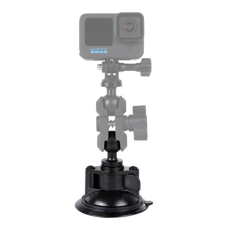 1" Ball Suction Cup Base with Adhesive Dashboard Pad Mounting Disk Compatible with RAM Mounts and Other B Size 25mm Ball Phone Holder