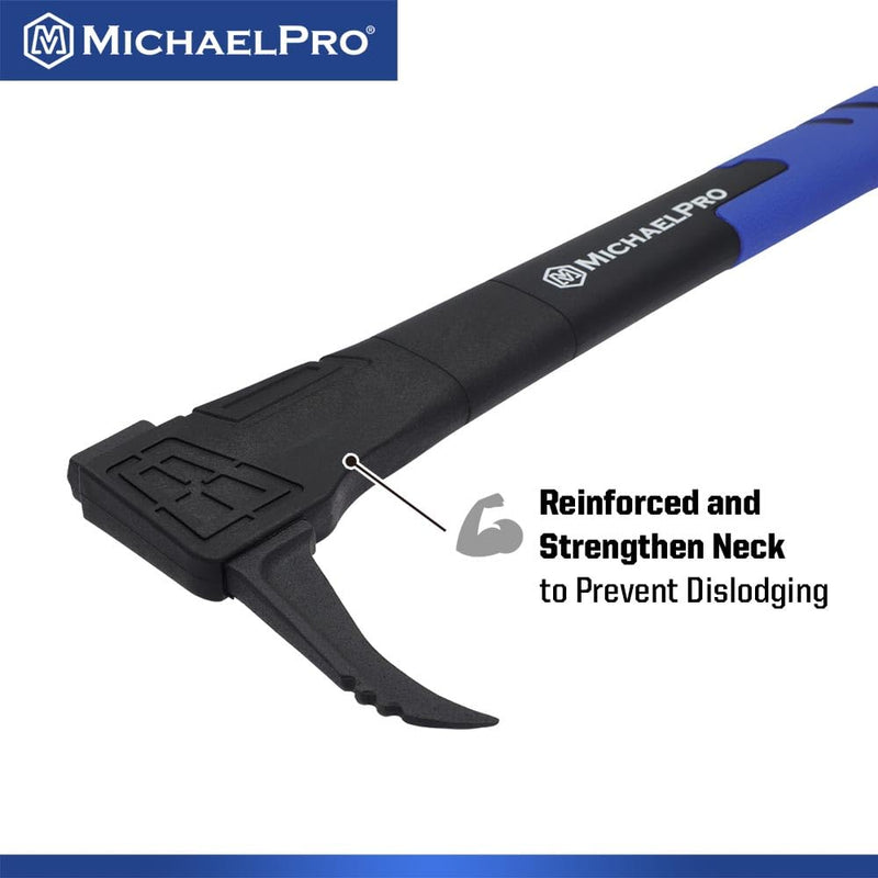MichaelPro 16-Inches Pickaroon, Forged Steel Hookaroon with Weather-Resistant and Shock Absorbing Handle for Logging, Log Lifting and Dragging | MP004024
