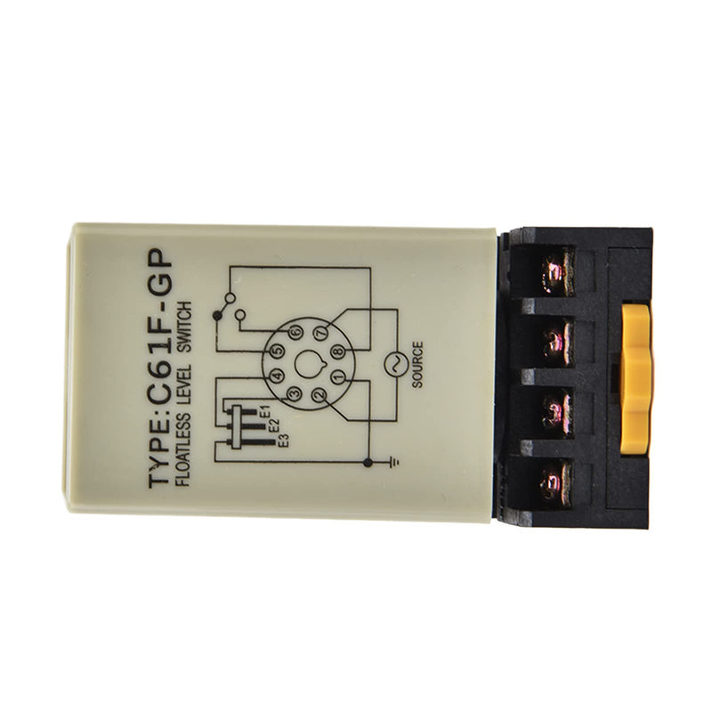 C61F‑GP Floatless Level Relay AC110V 50/60Hz Environmental Flame Retardant Shell Water Level Controller Floatless Level Switch Liquid Level Switch Water Level Control Switch floatless Levels Switch