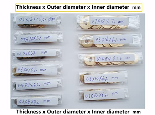 15 pcs EDC Folding Knife Brass Washer Gasket for 551 710 720 723