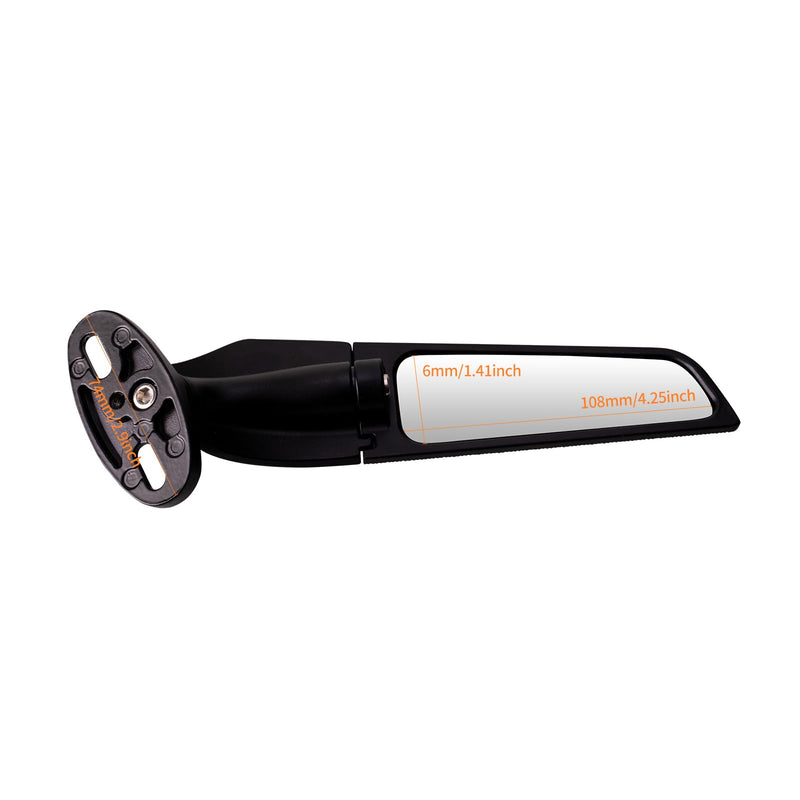 Racing Motorcycle Rear View Mirrors, 360° Rotating Stealth Mirrors Compatible with Honda CBR300R CBR500R CBR600RR CBR1000RR, Kawasaki Ninja 300 400 650, Suzuki GSXR 600 750, Yamaha, Ducati