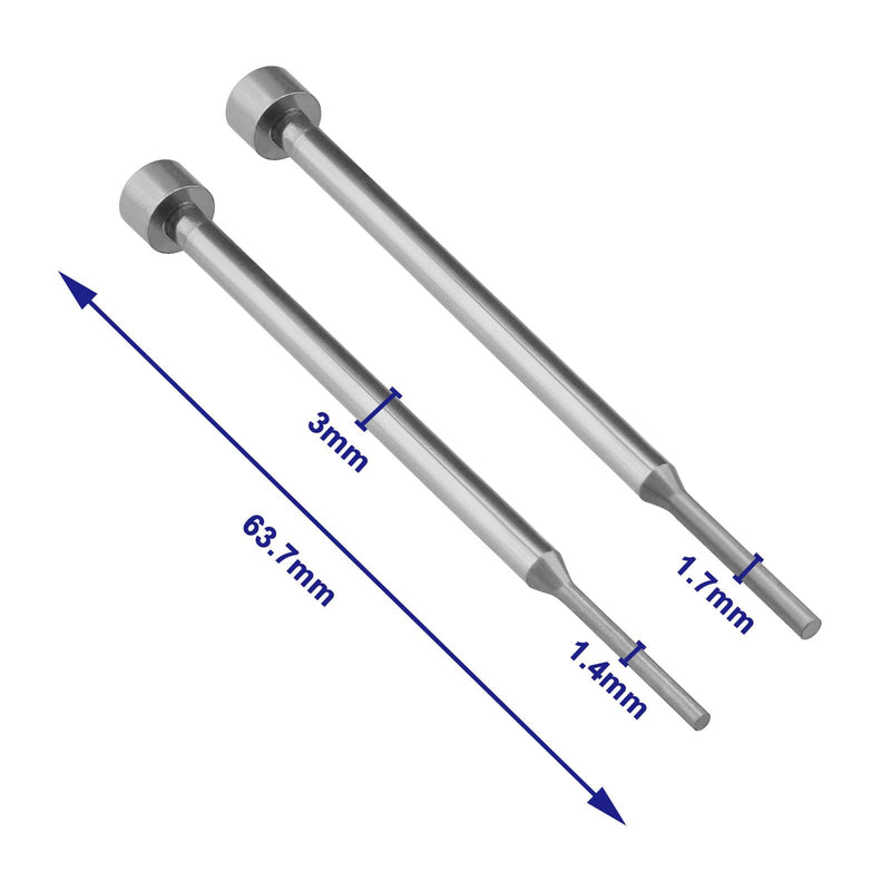 The Lord of the Tools 4PCS Car Remote Key Blade Removal Pin 1.4mm 1.7mm Car Flip-Key Pin Car Key Disassembling Plier Pin Key Blade Installation Repair Tool