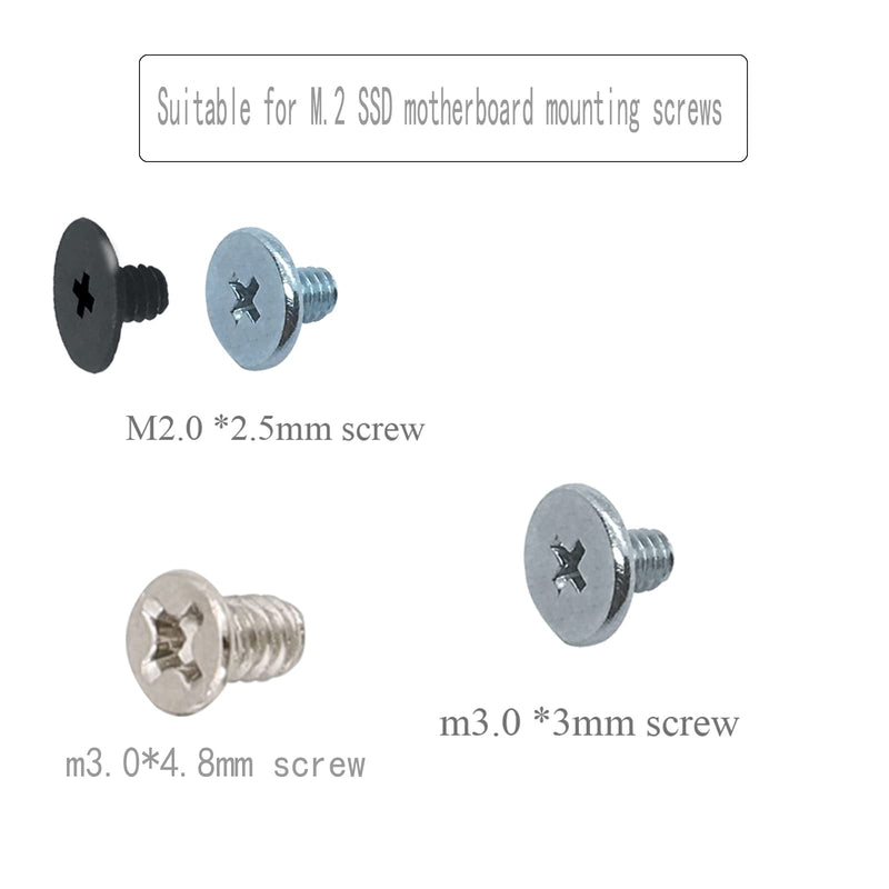 m.2 Screws Kit,PCIe NVMe M.2 SSD Mounting Screws ，Multi-Specification Hard Disk mounting Screws