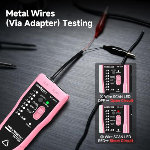 Network Cable Tester - RJ11 RJ45 Ethernet Tester for CAT5 CAT6