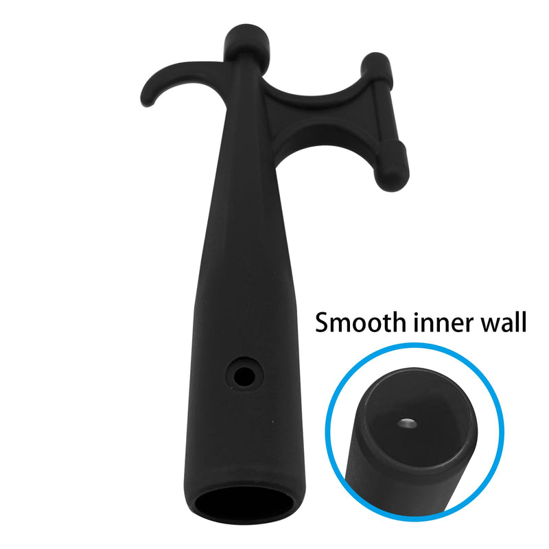 ISURE MARINE 2Pcs Nylon Boat Hook Floating,Hook for Extension Pole,Unbreakable,Durable,Rust-Resistant Boat Hook Replacement Attachment Replacement Boat Hook End for Mooring Yacht Boat Kayak,Black