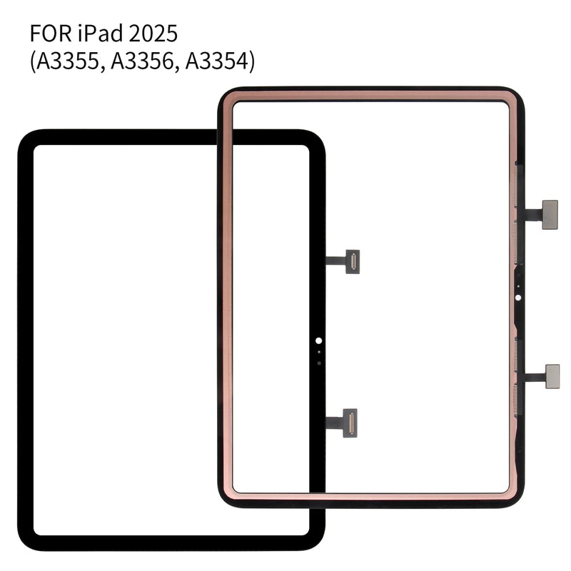 for iPad 10 2022/A16 2025 Digitizer Replacement Touch Screen Glass Only 10.9"/11" Screen Replacement for iPad 10th/11th Gen A2696 A2757 A2777 A3354 A3355 A3356 with Repair Tools, No LCD Display