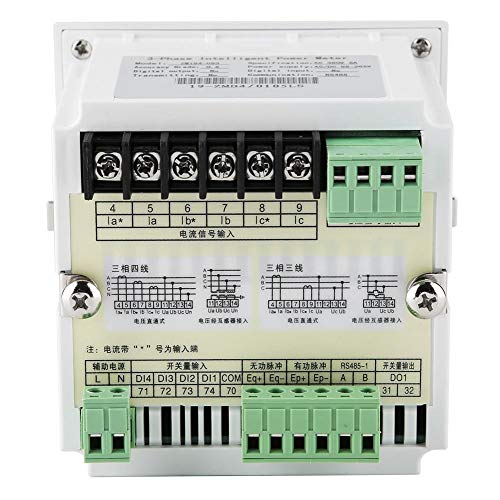 FTVOGUE Multi Function Three Phase Programmable Power Meter Electric Digital LED Ammeter Voltmeter,Electric Energy and Measuring Instruments