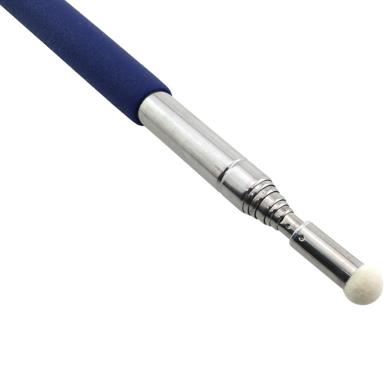 2PCS Retractable Teacher Pointer Large Screen Whiteboard Presentation Pin Blackboard for Coach Classroom Retractable Whiteboard Pointer Extends to 39 inch Blue