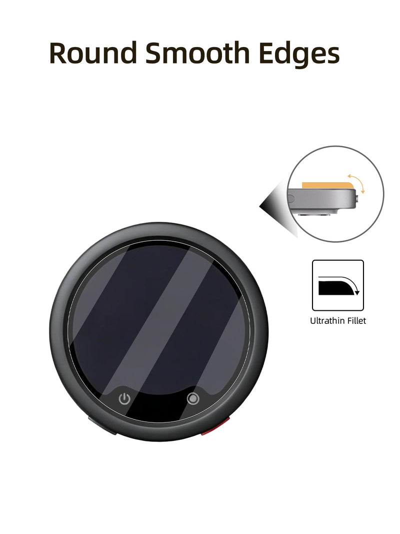 Screen Protector Compatible with for Insta 360 Mic Pro, 2Pack Tempered Glass for Transmitter + 4Pack Tempered Glass for Receiver, HD Clear Protective Film, Scratch Resistant, Bubble Free