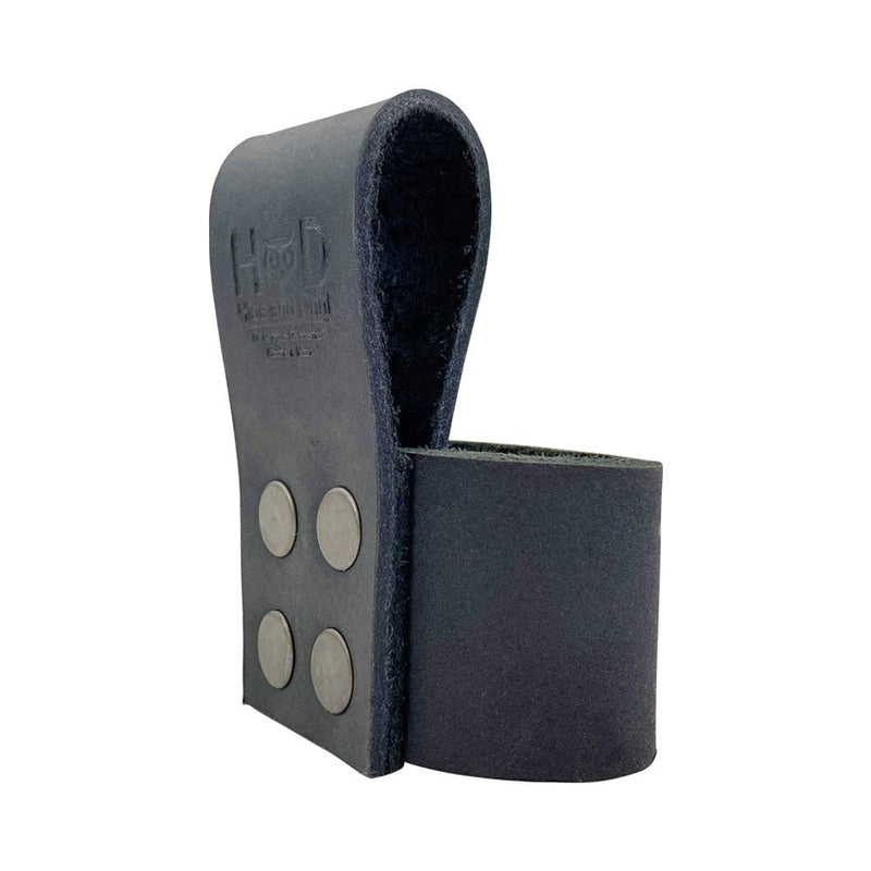 Hide & Drink, Leather Hammer Holder/Axe Holster/Tool Organizer/Sheath/Case/Woodwork, Handmade Includes 101 Year Warranty (Large, Charcoal Black)