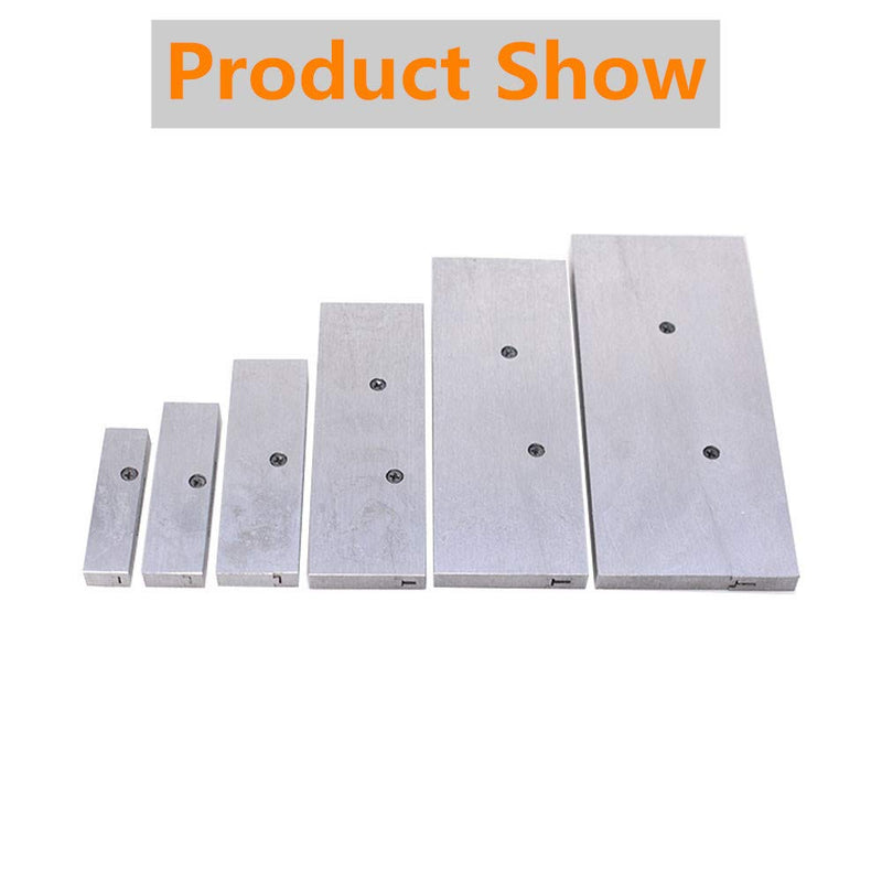 findmall 6 Pcs Adjustable Parallel Set 3/8" - 2-1/4" Hardened Steel Accuracy Parallels Set for Layout Inspection Stop Work Set-Up Etc
