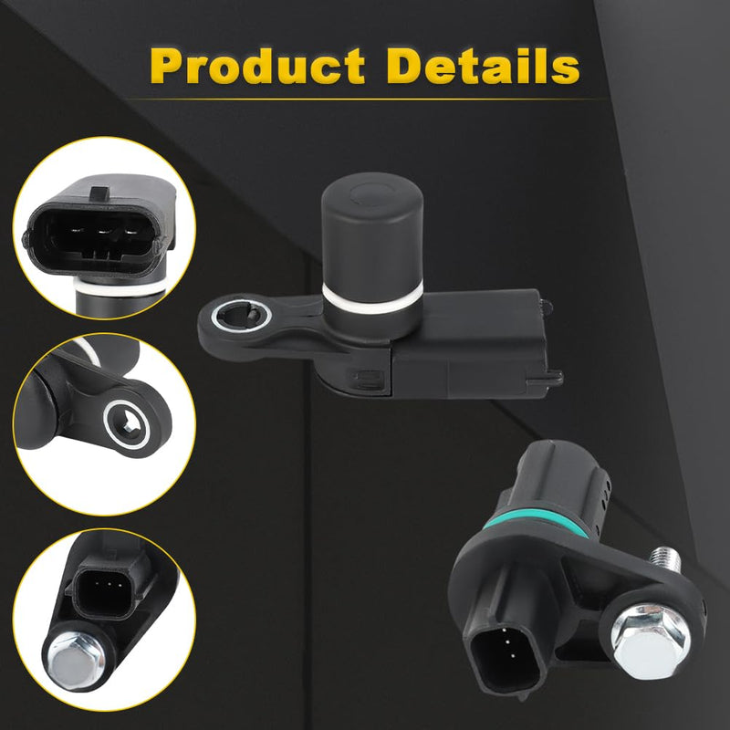  [AUSTRALIA] - 4 Pcs Camshaft Position Sensors & 1 Pcs Crankshaft Position Sensor Compatible with Chevy Equinox Impala Malibu Traverse GMC Acadia Terrain Cadillac Buick Replacement for 12615371 12615626