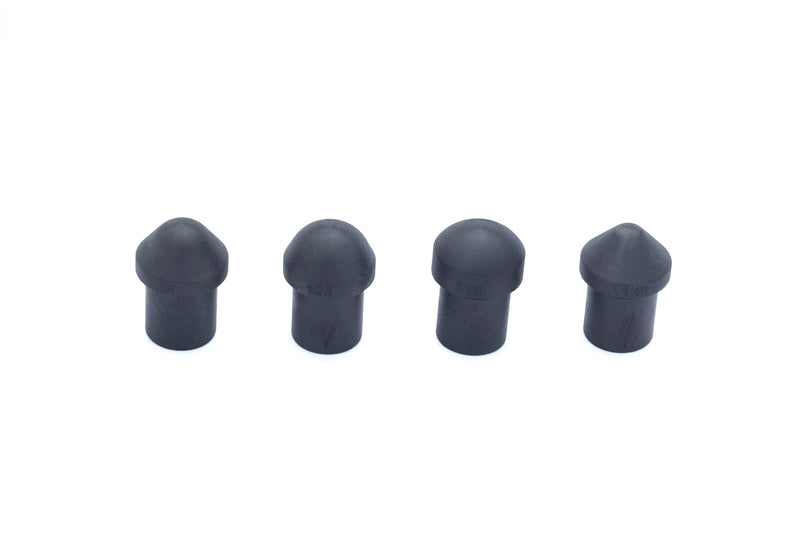 4 Piece Planishing Hammer Nylon lower Die Set - 22 mm (0.865") stem diameter (0.25" R, 0.375" R, 0.5" R, 0.625" R) 0.25" R, 0.375" R, 0.5" R, 0.625" R