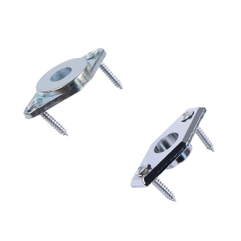 Garage Door Lock Dummy T Handle Assembly Non-Locking Door Hardware Kit (Without Keys) Chrome Plated