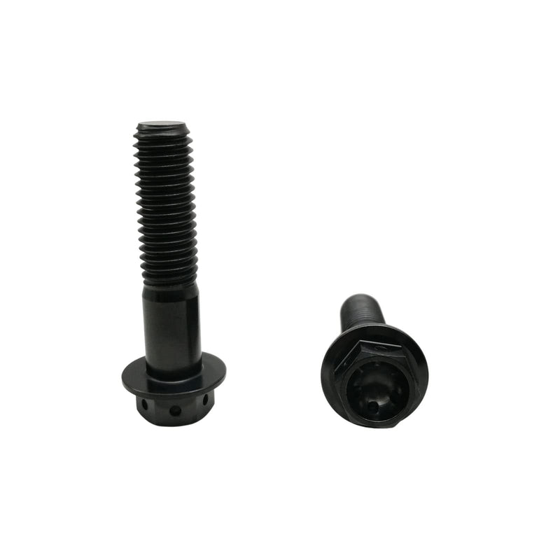 RISON Titanium Bolts - Hex Head Black GR5 Titanium Screws M10x1.25x60mm Pack of 5