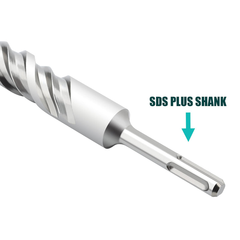 2 Pack 11/16 in x 12.2 in (18 x 310mm) SDS Plus Rotary Hammer Drill Bit, Masonry Drill Bit, 2 Pack Concrete Drill Bit for Concrete, Brick and Cement (11/16 in x 12.2 in (18 x 310mm)) 11/16 in x 12.2 in (18 x 310mm)