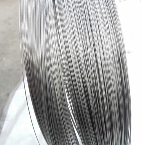 TEN-HIGH Nitinol Wire 0.1mm,1 Meter Pre-Trained Shape Memory Super Elastic Wire,Super Elastic Nitinol Memory Steel Wire Nickel Titanium Alloy Wire for Science, Research and DIY(Length:3.28ft) 0.1mm x 3.28ft Silver
