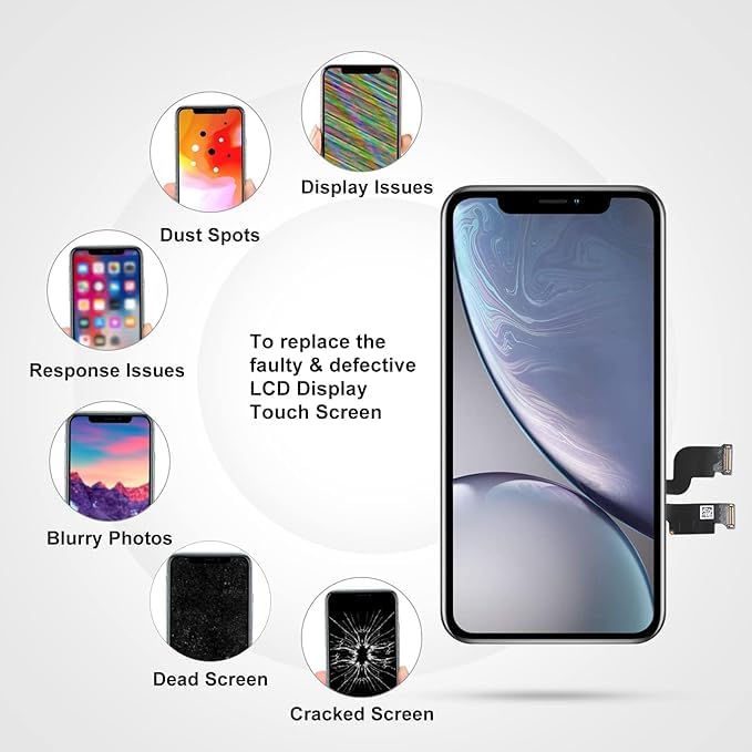 LL TRADER Screen Replacement for iPhone Xs MAX 6.5" LCD Retina Display Replacement Touch Screen Digitiser with Repair Tool Kits 2025 NEW for USA 6.5" for XS MAX