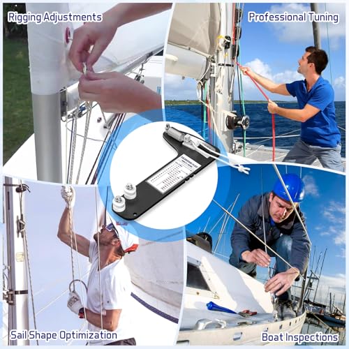 Touri Sailboat Rigging Tension Gauge, PT-1M Professional Tool, 800 Lb