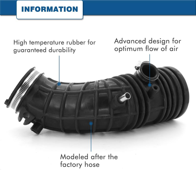 Air Intake Hose Compatible with Honda Accord 2003 2004 2005 2006, 2007 2.4L 17228 RAA A00 17228RAAA00 696-739 2004-2007 Honda Accord 2.4L