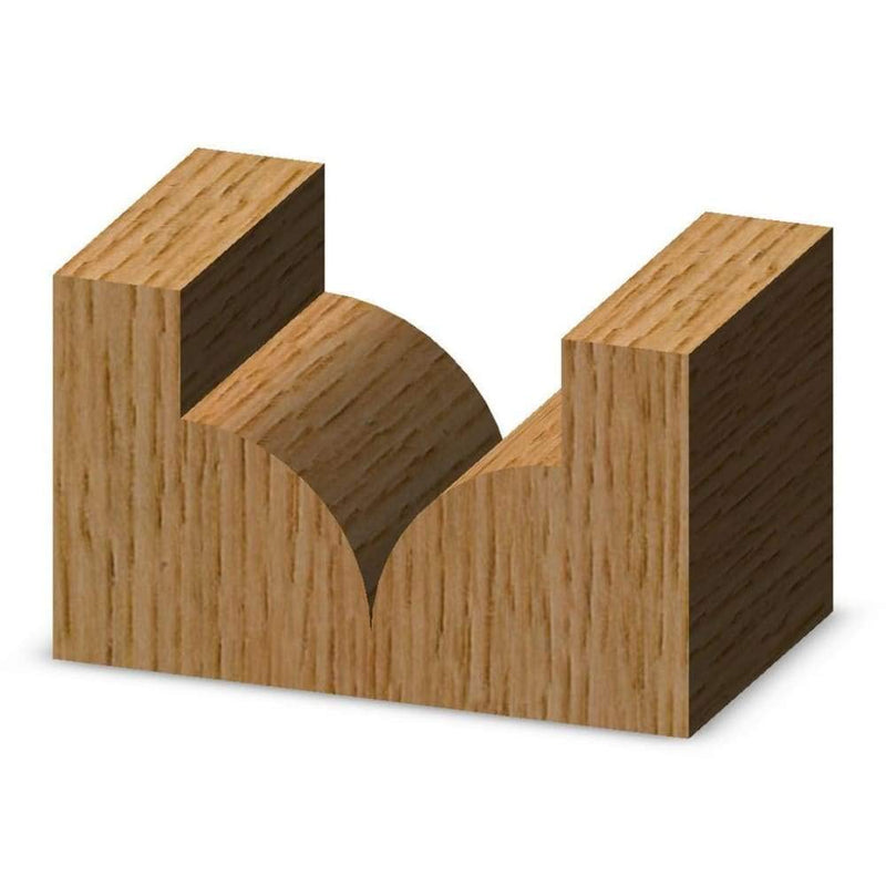 Whiteside 1574 Point Cutting Roundover Router Bit: 3/4 Inch Cutting Diameter, 3/8 Inch Radius, 5/8 Inch Cutting Length, 1/4 Inch Shank, 2 Inch Overall Length