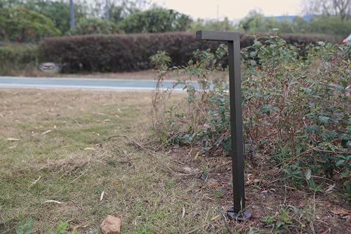 Ironsmith Lighting Products 12V Low Voltage Landscape Path Lights: Brass Wired, Outdoor LED and Halogen Waterproof Garden Lights, L-Shape Bronze for Yard Walkway Driveway, G4 Bulb Not Included