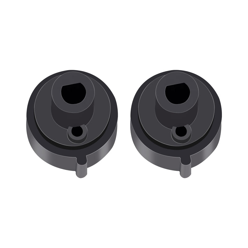 Replacement Knob(2Pcs) Compatible with Brondell Bidet Toilet Seat Non-Electric Bidet(For the center plastic section only) - Black (2) 2
