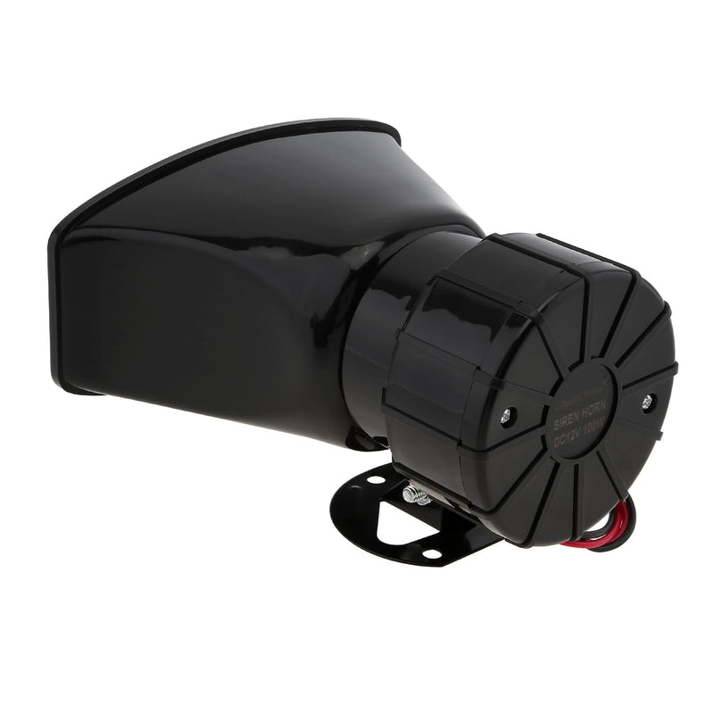 7 Tone Sound Loud Car Siren Vehicle Horn Hooter/Ambulance/Siren/Traffic Sound with Black Remote Controller 12V 100W (1PC Remote Controller)