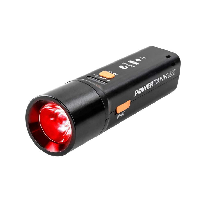 Celestron - PowerTank Glow 5000 - Portable USB Rechargeable Power Bank + Red Flashlight - 5000 mAh Capacity – The Best Astronomy Flashlight - Must-Have 2-in-1 Accessory for Amateur Astronomers (93585) 1 Count (Pack of 1)