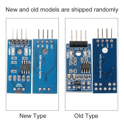 5Pcs 3144E Hall Effect Sensor Switch – Magnetic Detector Module for Motor Speed Counting, 3.3-5V Digital Output with Dual LED Indicators