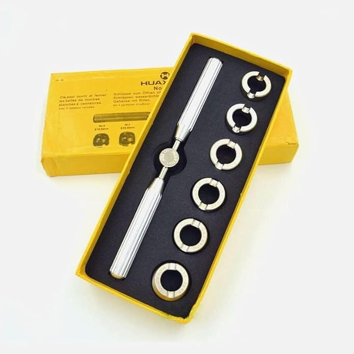 Watch Case Opener, Watch Back Remover Tool, Caseback Removal Tool Kit, Different Sized Watches Repair Set Compatible with Rolex, Watches Lid Opener