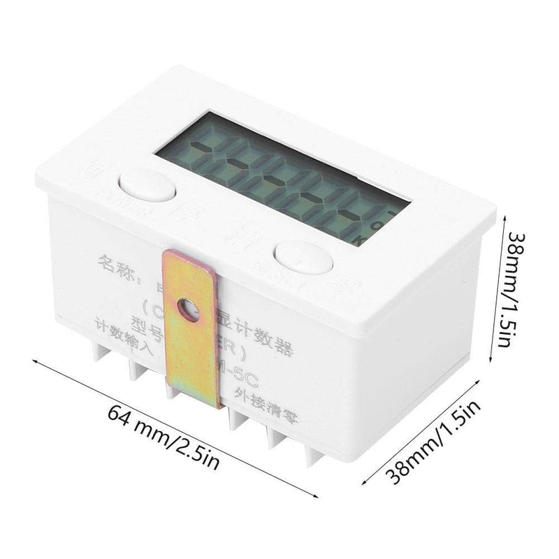 Magnetic Induction Counter,Digital Electronic Punch Counter,Metal Sensor, 5-Digits LCD Digital Display 0-99999, Magnetic Induction Proximity Switch