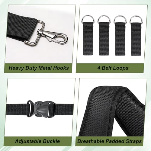 Tool Belt Suspenders, Adjustable Tool Belt for Men Green