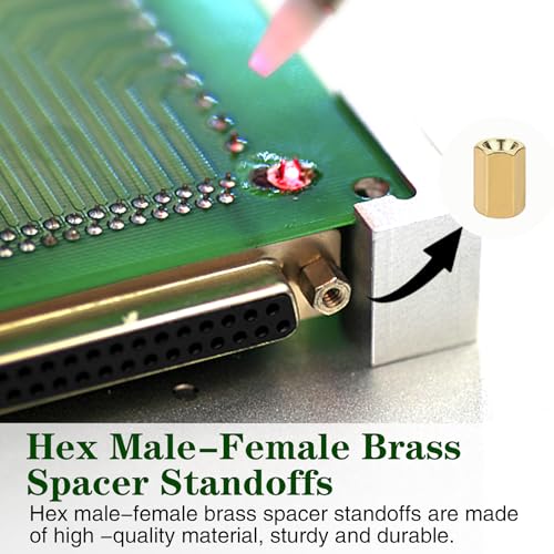 480Pcs M2 M2.5 M3 Motherboard Standoffs&Screws&Nuts Kit, Hex Male-Female Brass Spacer Standoffs, Laptop Screws for DIY Computer Build, Electronic Projects, Raspberry Pi, Circuit Board etc.