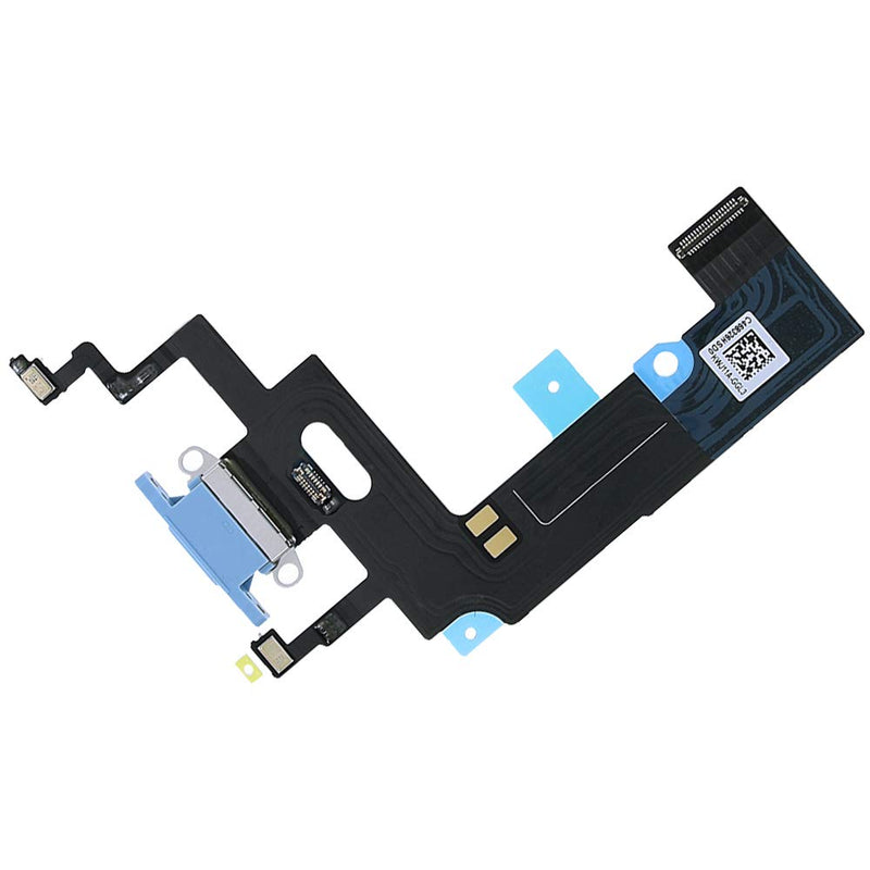 MMOBIEL Dock Connector Compatible with iPhone XR - 6.1 inch - 2018 - Charging Port Flex Cable - Headphone Port/Microphone/Antenna Replacement - Incl. Screwdrivers - Blue