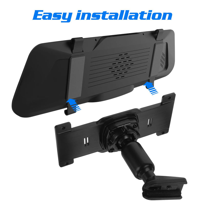 PRETYZOOM Rear View Mirror Dash Cam Mount Holder Dash Cam Mirror Bracket with Back Plate Panel and Screw Bag Compatible with Hiac 2008-2011 6.10 X 2.63 X 0.39 in