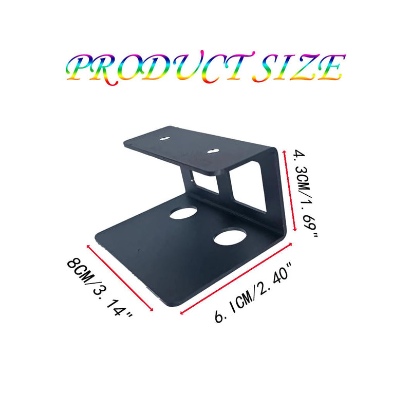 Under Desk Laptop Holder Mount with Screw,Under Desk Mount Bracket,Add On Under Table Laptop/Keyboard Storage(Black) 3pcs