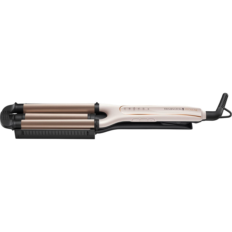 [AUSTRALIA] - Remington PROluxe 4-in-1 Hair Waver, Creates 4 different Wavy Styles (Adjustable Barrel, OPTIheat Technology Long-Lasting Results, PRO+ 185°C Healthier Styling, 30 Second Heat Up, 150°C-210°C) CI91AW Single