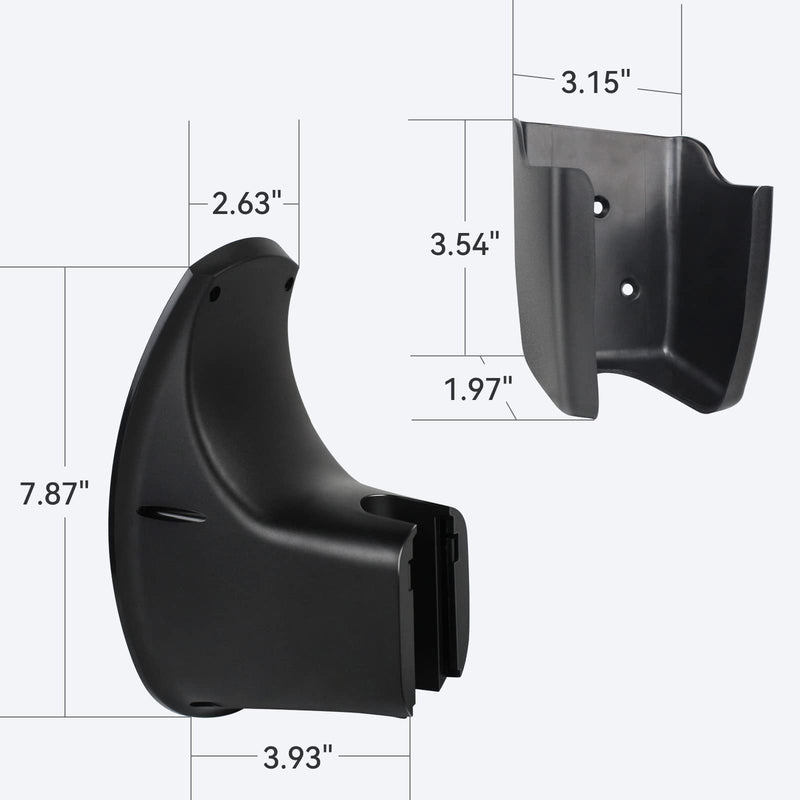 Charging Cable Organizer for Tesla,Wall Mount Connector Holder, Charger Cable Holder Adapter with Chassis Bracket,Compatible with Model 3/S/Y/X,Black