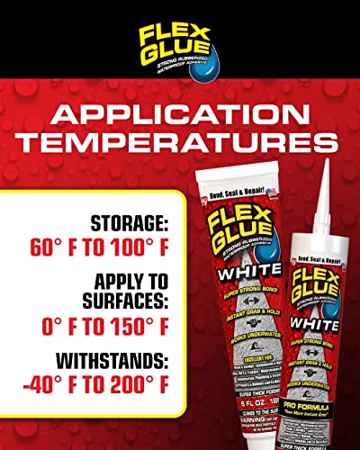 Flex Glue Rubberized Waterproof Adhesive, Clear, 0.6 oz Mini Tube, 3-Pack