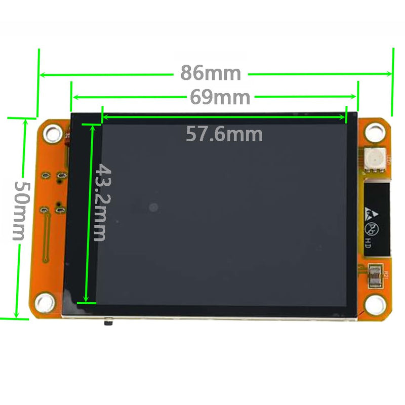 2.8" inch ESP32 Display JC2432W328C Capacitive Touch Screen 240x320 TFT LCD Module ESP-32 Development Board ST7789 + Acrylic Case Transparent, not ESP32-2432S028R