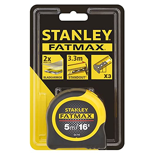 Stanley FATMAX Classic Tape with Blade Armor, 5m/16ft 4.9 m