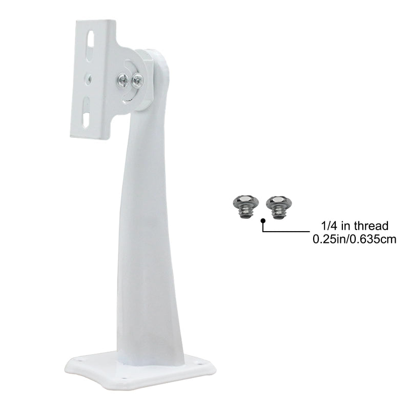 Mini Projector Wall Mount Security Camera Mount Bracket for Camera with 1/4 Screw Head Wall Mount Projector, and Webcam Housing (White) (7.36in) 7.36in